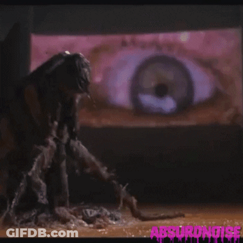 Cockroach Looking At An Eye GIF