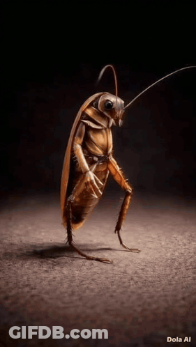 Cockroach Standing On One Leg GIF