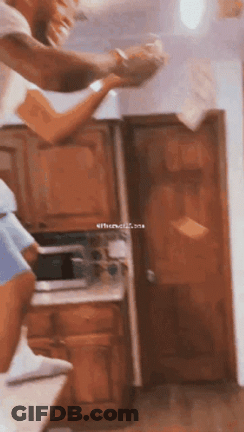 Cocky Guy Money Dance On The Table GIF