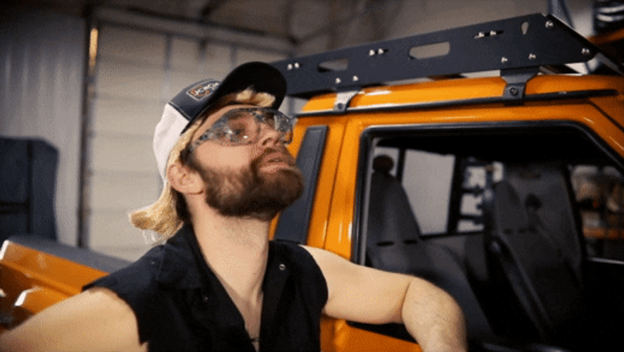Cocky Hillbilly Hair Flip GIF