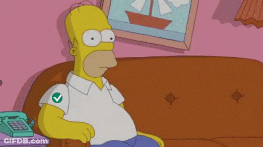 Cocky Homer Simpson I'm Ready GIF
