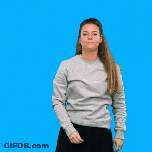 Cocky Lady Exaggerated Snap GIF