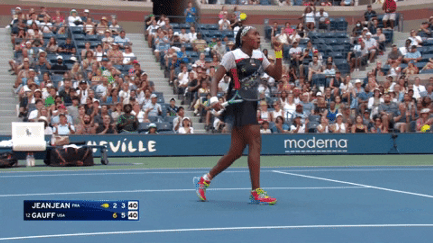 Coco Gauff Deuce US Open 2022 GIF