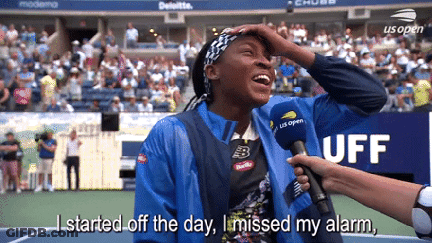 Coco Gauff Get Through Today GIF