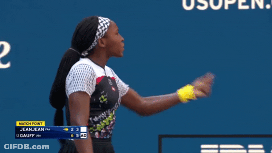 Coco Gauff Let's Go US Open GIF