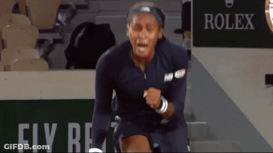 Coco Gauff Passionate Hyped Yes GIF