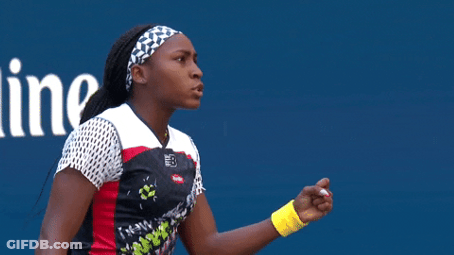 Coco Gauff Roar US Open 2022 GIF