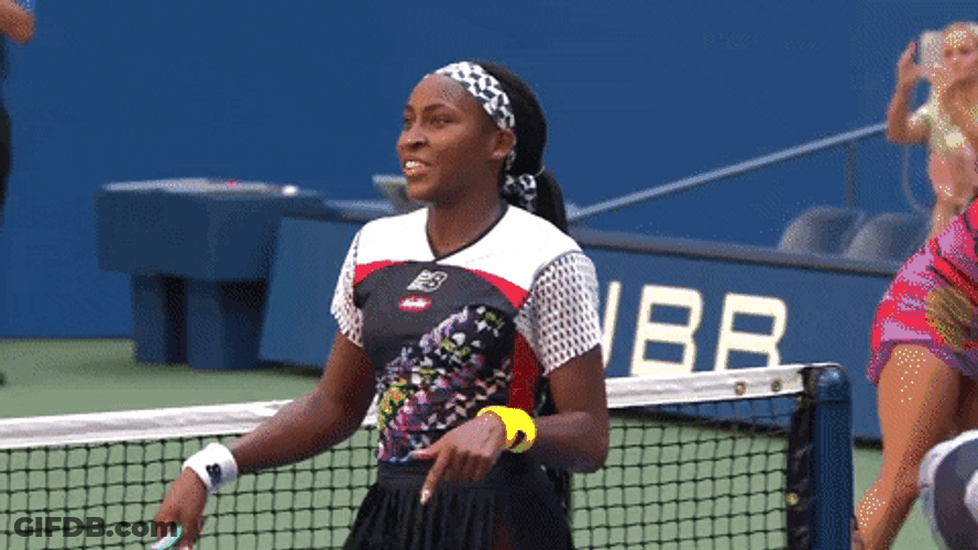 Coco Gauff Round 1 US Open 2022 GIF