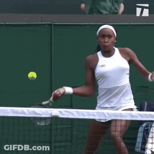 Coco Gauff Tennis Wimbledon 2019 GIF