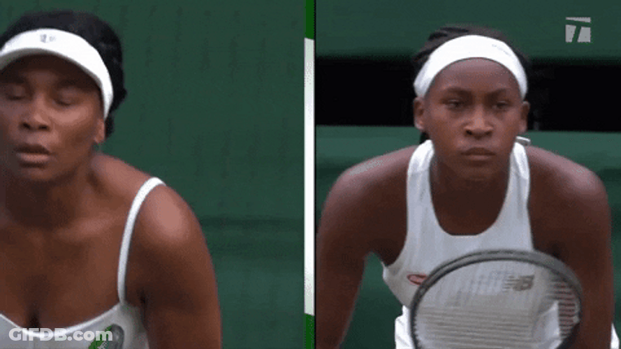 Coco Gauff Vs Venus Williams GIF