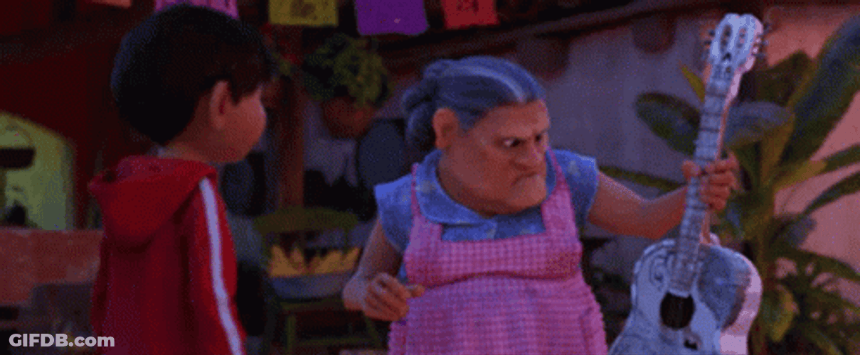 Coco Mama Guitar Got Broken GIF