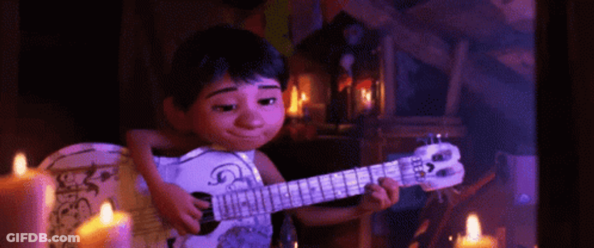 Coco Miguel Sad Playing Guitar GIF