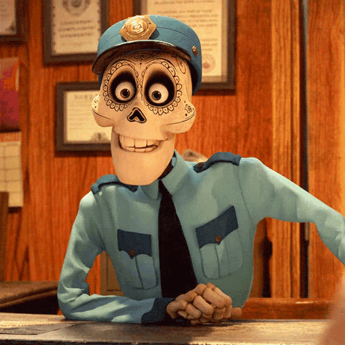 Coco Movie Skull Jaw Drop GIF
