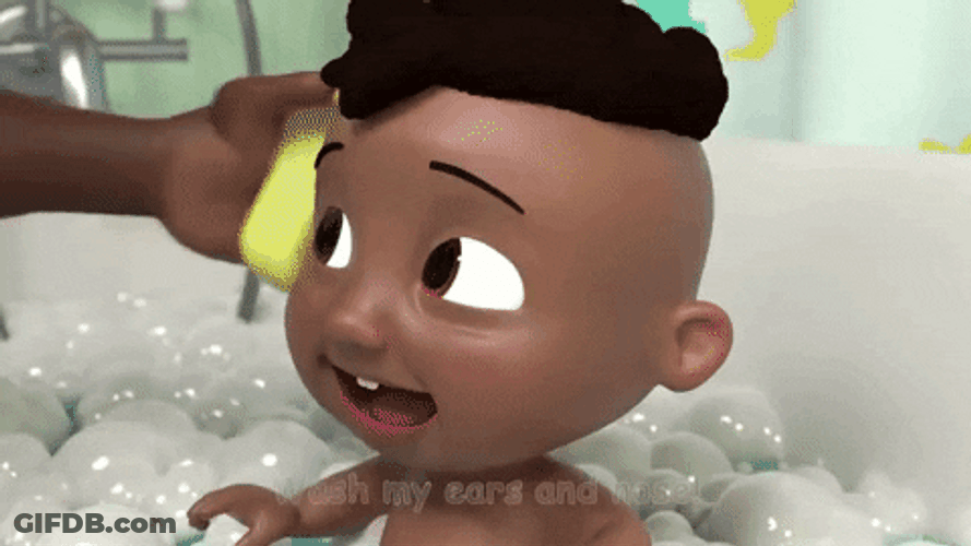 Cocomelon Boy Kid Bath Time GIF