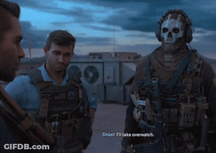 Cod Ghost Talking To Phillip Graves GIF