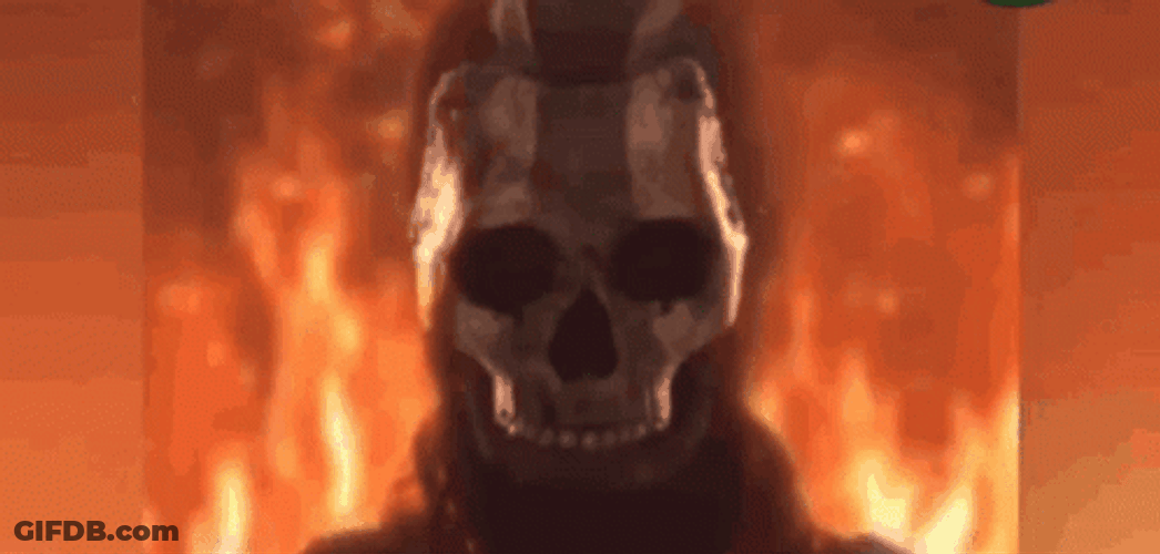 Cod Simon Riley Removing His Ghost Face Mask GIF
