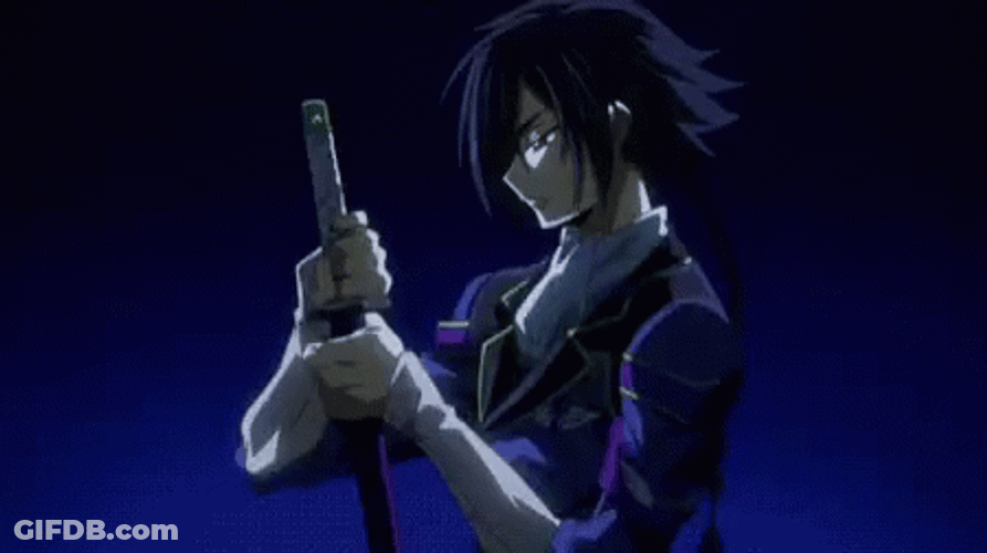 Code Geass Hyuuga Akito Anime Sword GIF