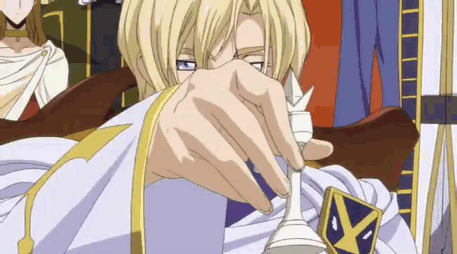 Code Geass Lelouch Lamperouge And Scheizel Chess Game GIF