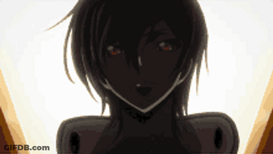 Code Geass Lelouch Lamperouge Bright Powerful Eyes GIF
