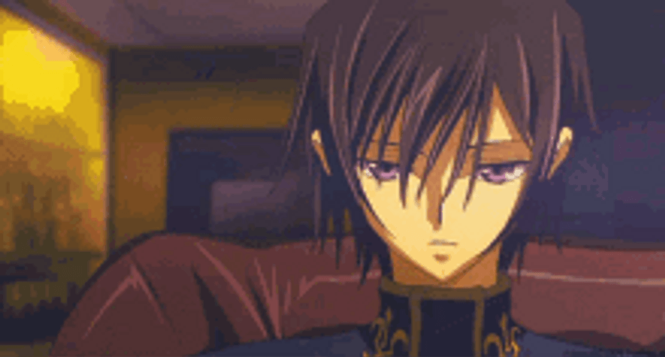 Code Geass Lelouch Lamperouge Holding His Chess Piece GIF