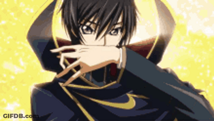 Code Geass Lelouch Lamperouge Showing His Eyes GIF