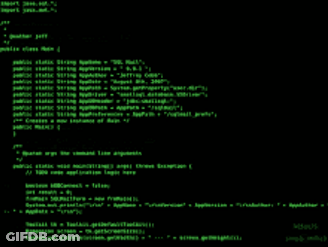 Code Running Typing Hacking GIF
