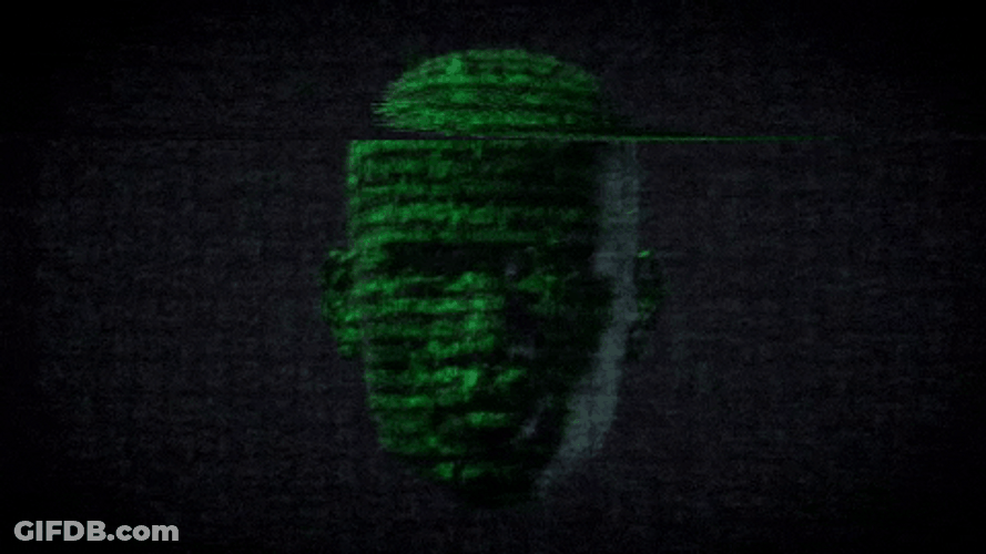 Coding Human Head GIF