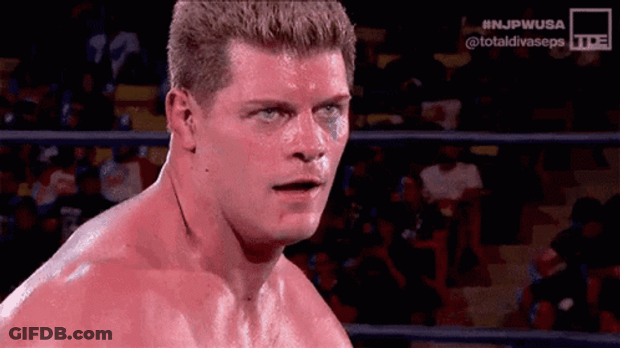Cody Rhodes Bad Finger Tease GIF
