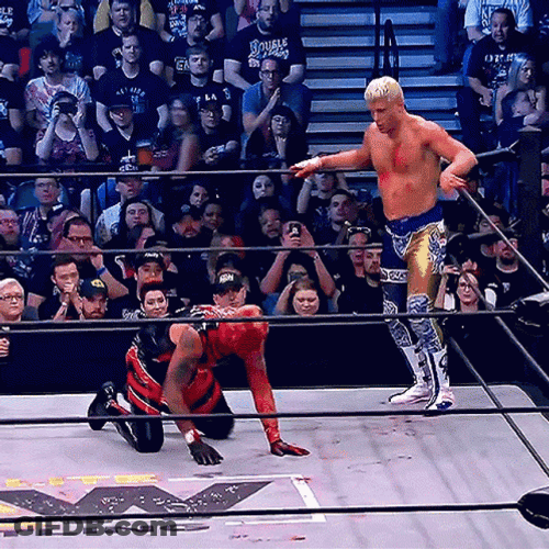 Cody Rhodes Curb Stomp GIF