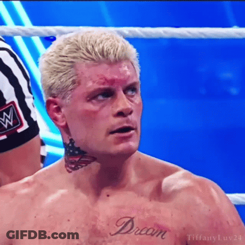 Cody Rhodes Frustrated Defeat GIF