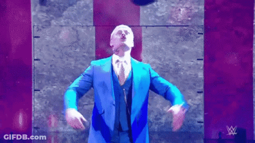 Cody Rhodes Growl Show Lights GIF
