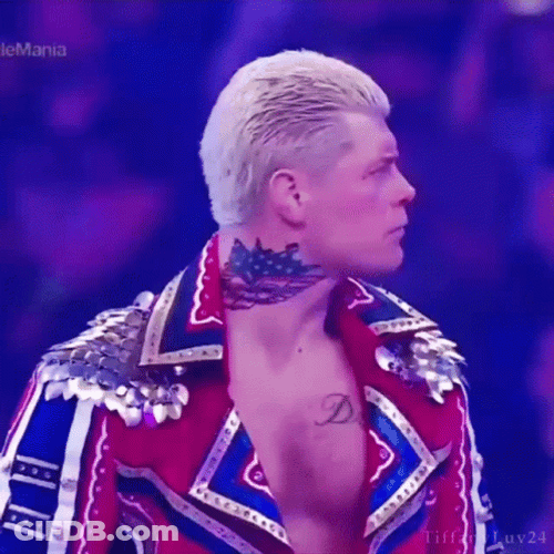 Cody Rhodes Serious Side Stare GIF