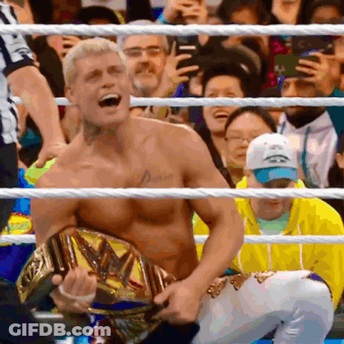 Cody Rhodes WWE Belt GIF