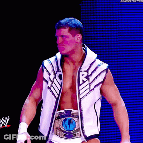 Cody Rhodes WWE Champion Walk GIF