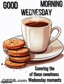 Coffee And Cookies Good Morning Wednesday GIF