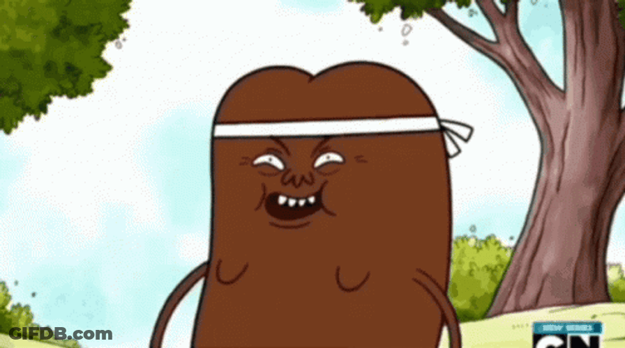 Coffee Bean Attack Regular Show GIF