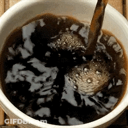 Coffee Being Poured Into Bowl GIF