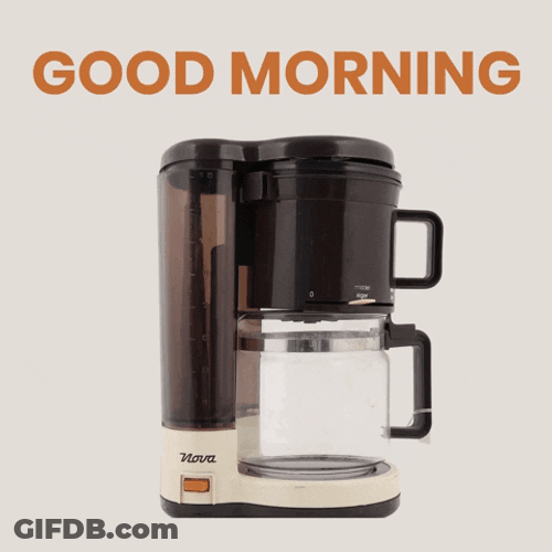 Coffee Brew Machine Good Morning Tuesday GIF