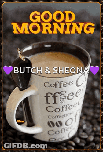 Coffee Cup Saying Good Morning GIF