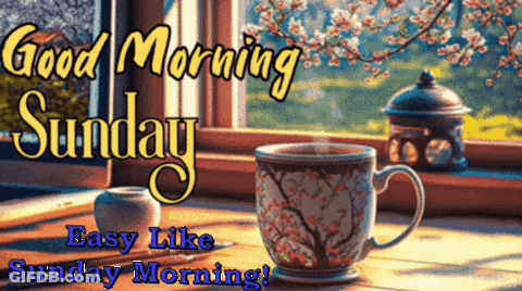Coffee Cup Saying Good Morning GIF