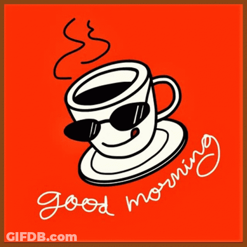 Coffee Cup Saying In Coffee We Trust GIF