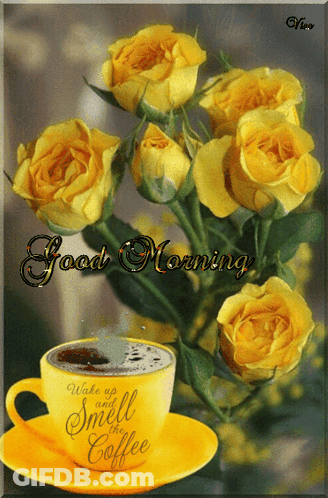 Coffee Cup Wake Up And Smell The Coffee GIF