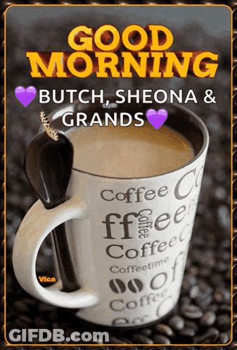 Coffee Cup With Good Morning Bella Happy Sunday GIF