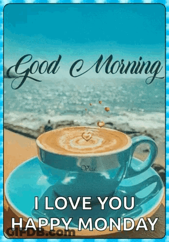 Coffee Cup With Good Morning I Love You GIF