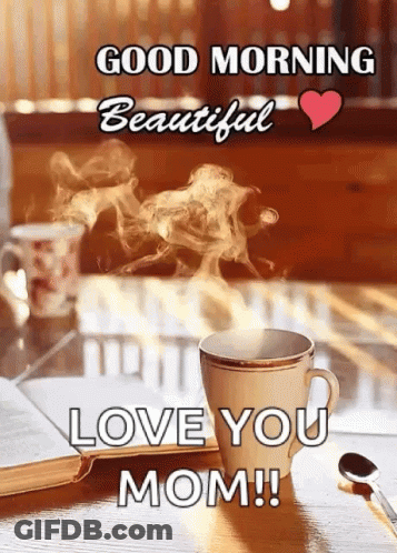 Coffee Cup With Good Morning Love GIF