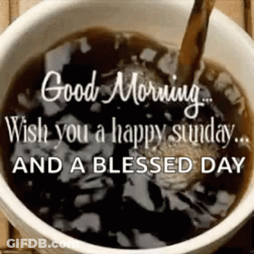 Coffee Cup With Good Morning Wish GIF