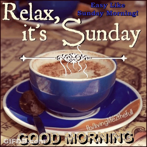 Coffee Cup With Have A Sweet Sunday GIF