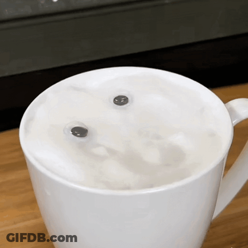 Coffee Cup With Smiley Face GIF