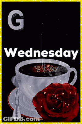 Coffee Cup With Wednesday GIF