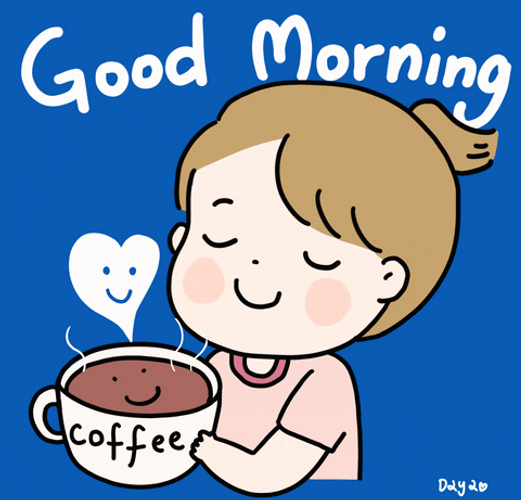 Coffee Good Morning Tuesday Little Girl GIF